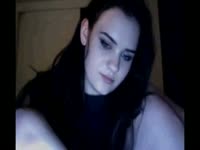 Webcam masturbation with a pretty brunette